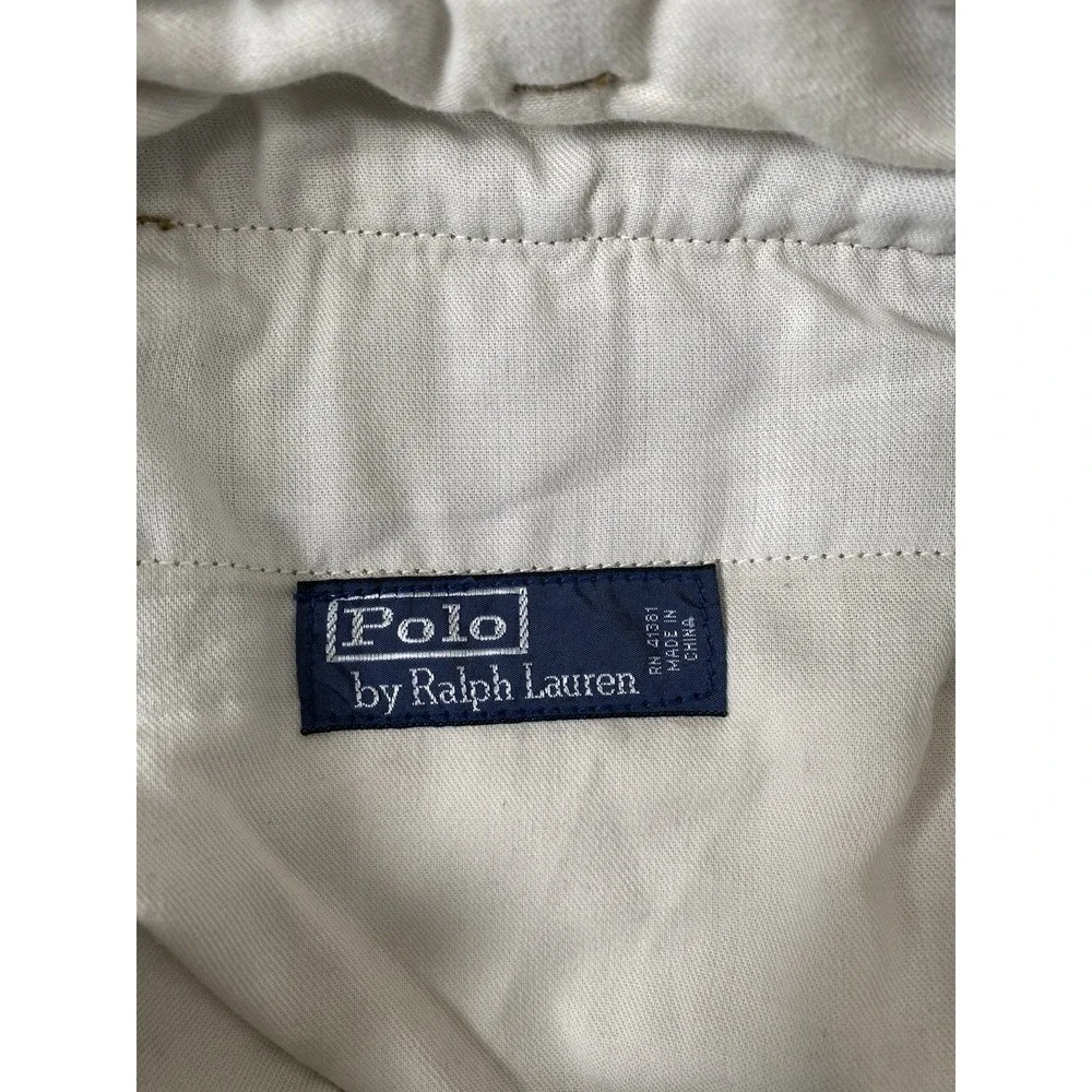 Polo Ralph Lauren Relaxed‎ Fit Twill Shorts Khaki Men's 33 Preppy Pony Pockets